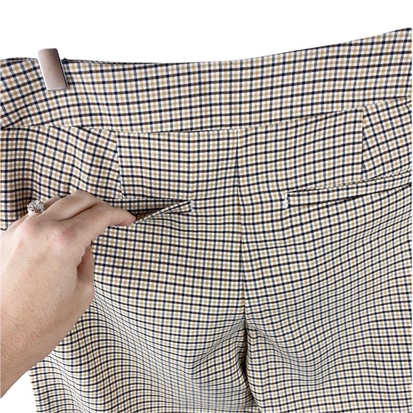 NWT LOFT Plaid Cropped Culotte Capris Wide Leg Size 2 - Picture 7 of 10